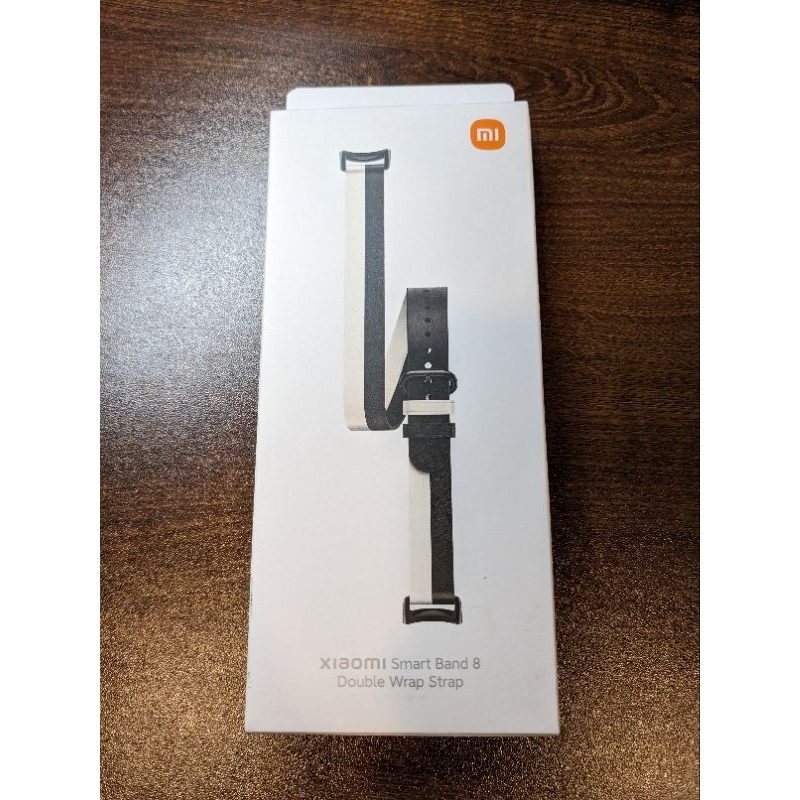 -原廠-Xiaomi手環8配件 真皮雙圈腕帶 🖤黑與白🤍