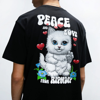 NEVERMIND RIPNDIP 23SM-RND10084 Peace Love RIPNDIP Tee 和平貓短T