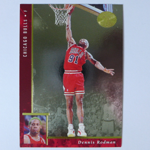 ~Dennis Rodman/小蟲.羅德曼~名人堂.壞小孩.籃板王 1996年SP金屬設計.NBA籃球卡