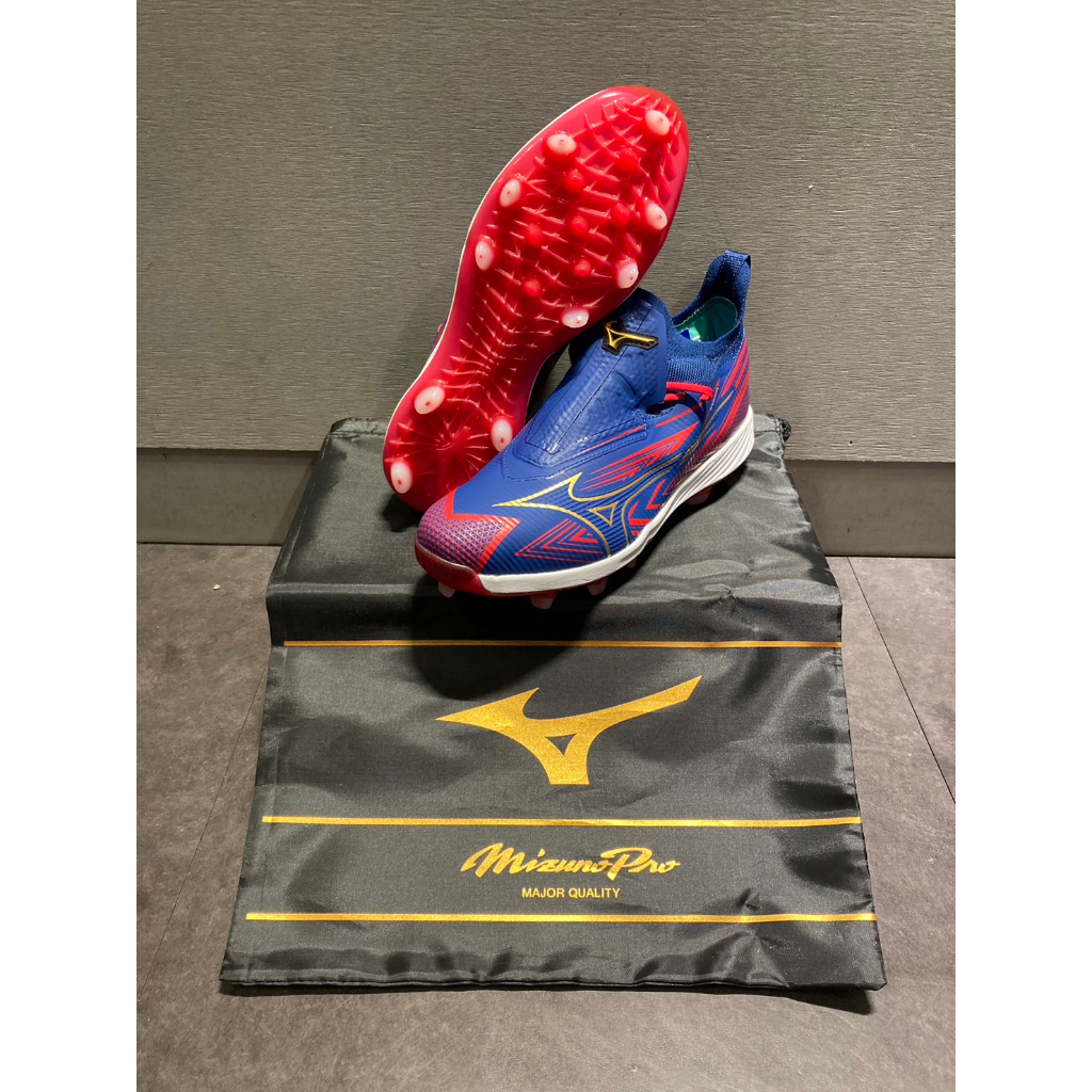 【熱火體育】Mizuno Pro Lightrevo TPU 棒壘膠釘鞋 藍/紅 多尺寸 11GP230029