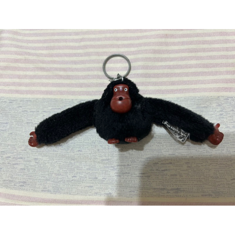 保證真品正品kipling黑色小猴猩猩鑰匙圈吊飾