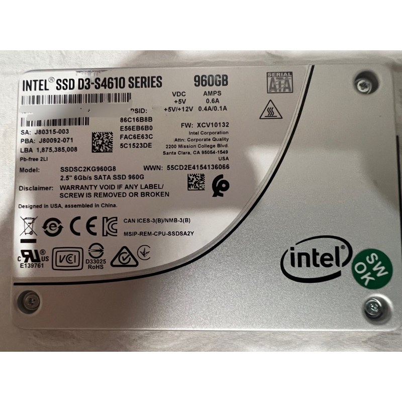 Intel 960G SSD