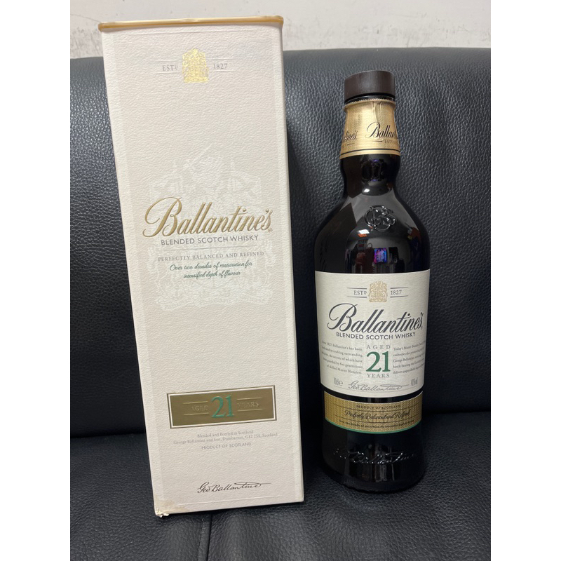 😊百齡罈21年威士忌空酒瓶（含軟木塞和盒）700ml