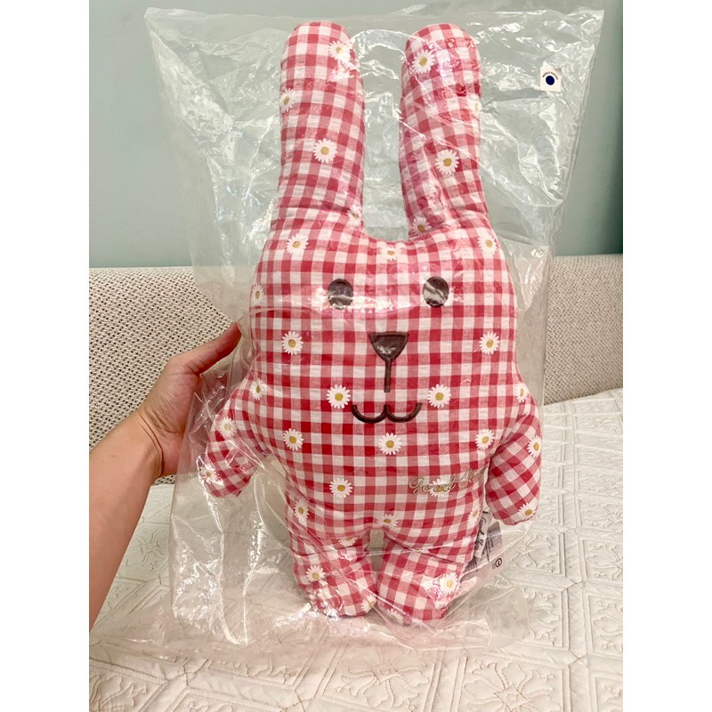 （全新正品現貨）CRAFTHOLIC 宇宙人 格紋兔子寶貝抱枕 布偶 娃娃 抱枕 兔子