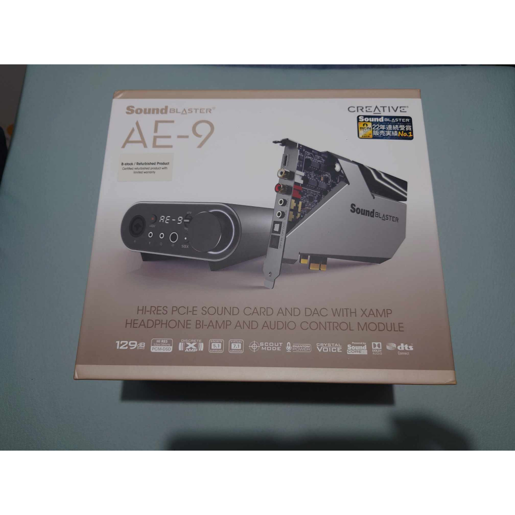 創新 CREATIVE Sound Blaster AE-9 音效卡 擴大機 DAC 非ASUS  Essence