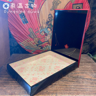 木製漆器盒 梅 文件盒文具盒E60