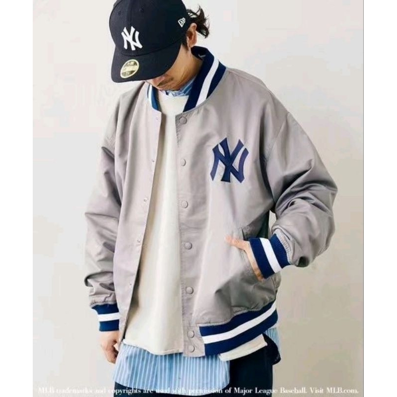 NY YANKEES 洋基隊 OVERSIZES 棒球外套 夾克 嘻哈 饒舌 寬鬆尺碼M/L