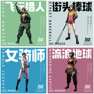 [ HankTown ] 飛行獵人 街頭棒球 女騎師 流浪地球 多種比例 樹脂人形｜OceanCosmos 人偶 模型