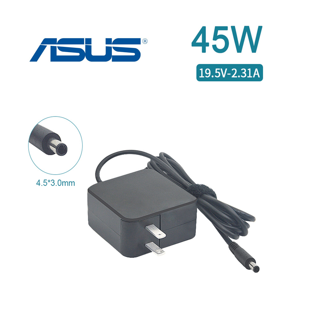 充電器 適用於 華碩 ASUS 電腦/筆電 變壓器 4.5*3.0mm【45W】19.5V 2.31A 正方型