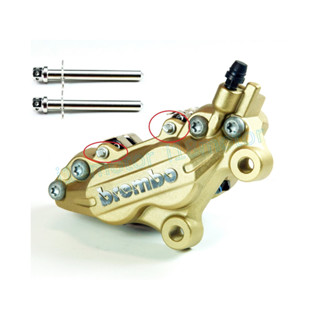 【i18】臺製 白鐵/鍍鈦BREMBO雙插銷 卡鉗 對四CNC/848/HPK輻射/雷霆G6 BREMBO特仕版 專用