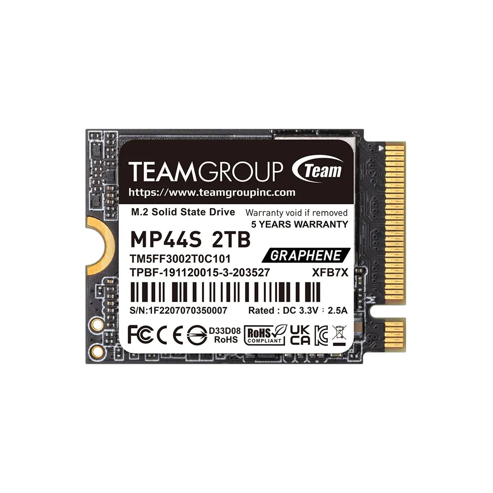 TEAM 十銓 MP44S 2TB M.2 2230 PCIe 4.0 SSD 固態硬碟【GAME休閒館】