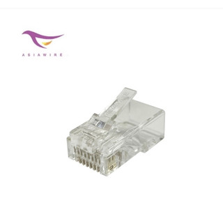 Cat.5e 8P8C 三叉50u RJ-45 Plug 網路水晶頭 10入