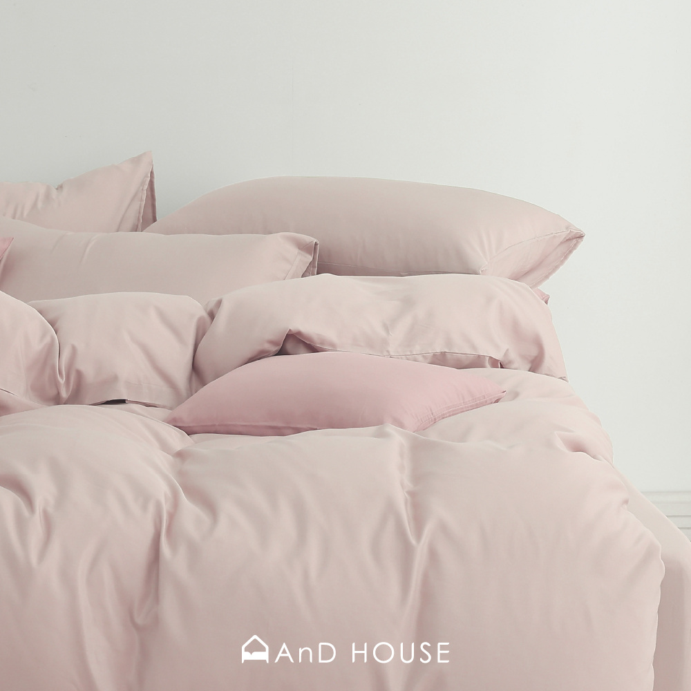 AnD House 40支天絲™組合 / 特大床包加大被套組 | 50%萊賽爾纖維 床包 枕套