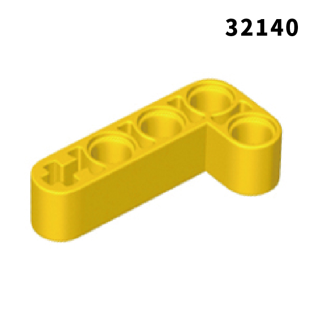 【COOLPON】正版樂高 LEGO 科技 32140 42137 2x4 L型厚臂 黃色