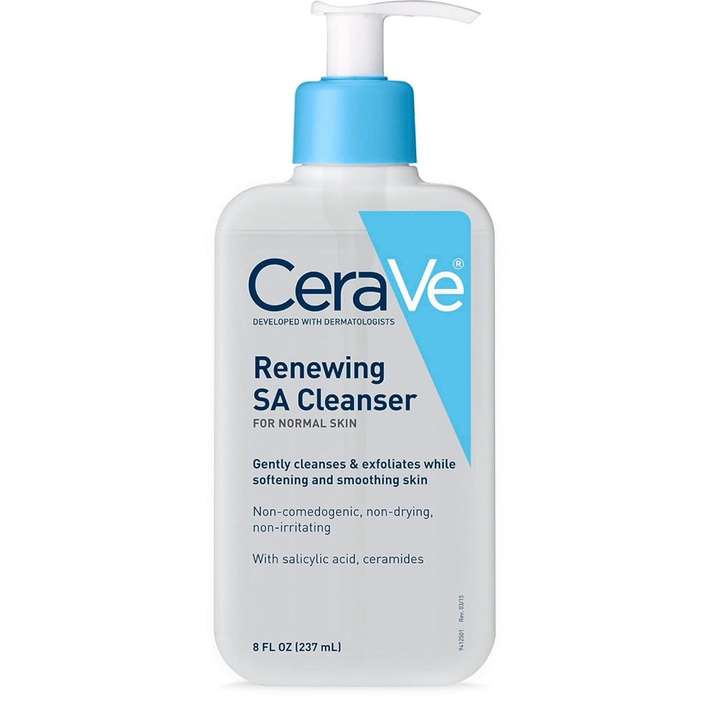 CeraVe 適樂膚 Renewing SA 美版水楊酸洗面乳 Renewing 修復保濕晚霜 dr. grace推薦