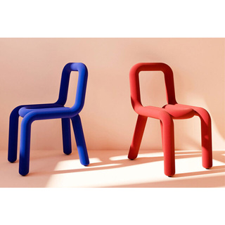 匠選品 金屬彎曲造型單椅 餐椅 羊絨 多色可選