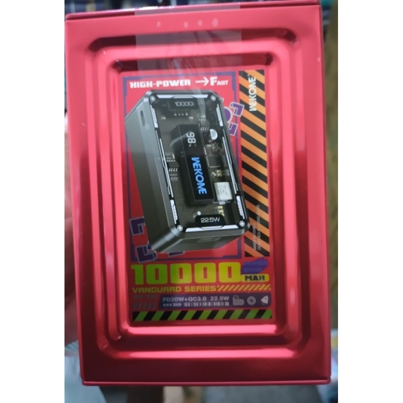 摩比亞鐵盒 台灣代理wp-395wekome 10000快充行動電源-現貨