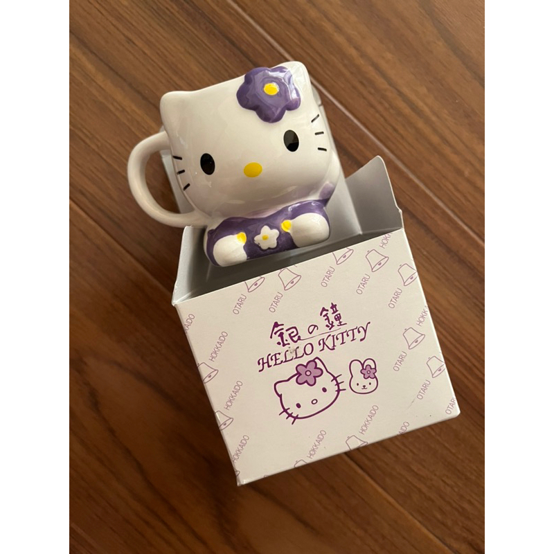 北海道小樽銀之鐘/銀の鐘 凱蒂貓咖啡杯 hello kitty 下午茶杯