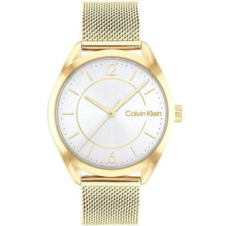 Calvin Klein CK 髮絲紋錶面金色腕錶 36MM (CK25200195)