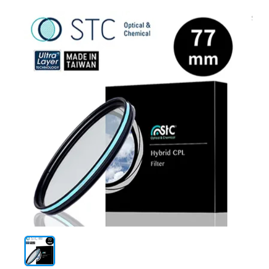 【STC】Hybrid CPL 77mm 極致透光(-0.5EV)偏光鏡;送2個接環