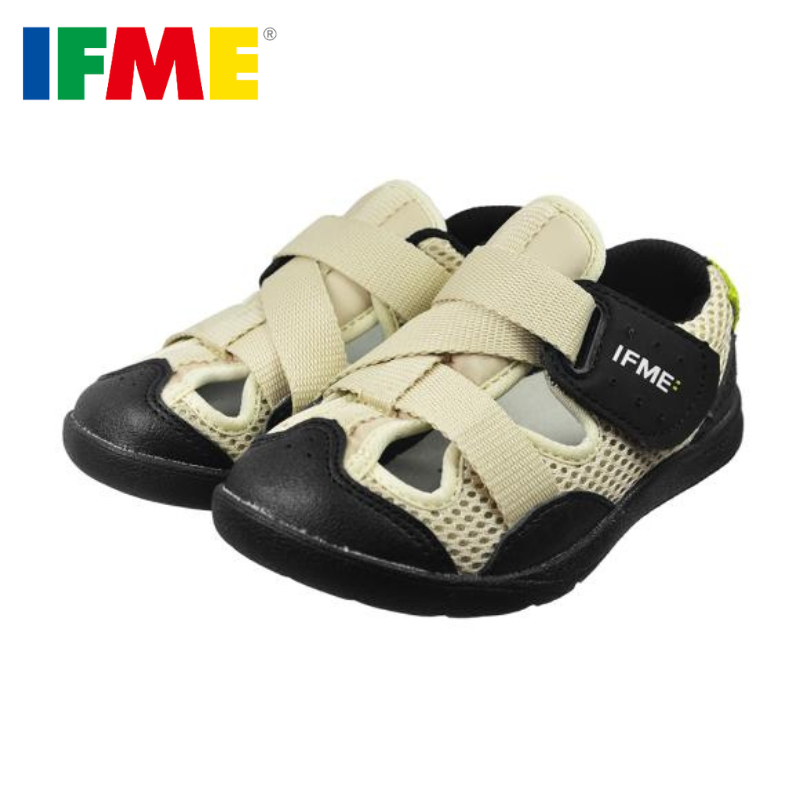 [現貨]日本IFME水涼鞋-戶外系列 米色 寶寶涼鞋 水涼鞋 日本機能鞋 涼感速乾 涼鞋