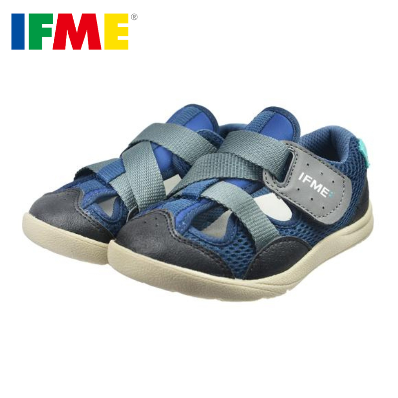 [現貨]日本IFME水涼鞋-戶外系列 軍藍 寶寶涼鞋 水涼鞋 日本機能鞋 涼感速乾 涼鞋