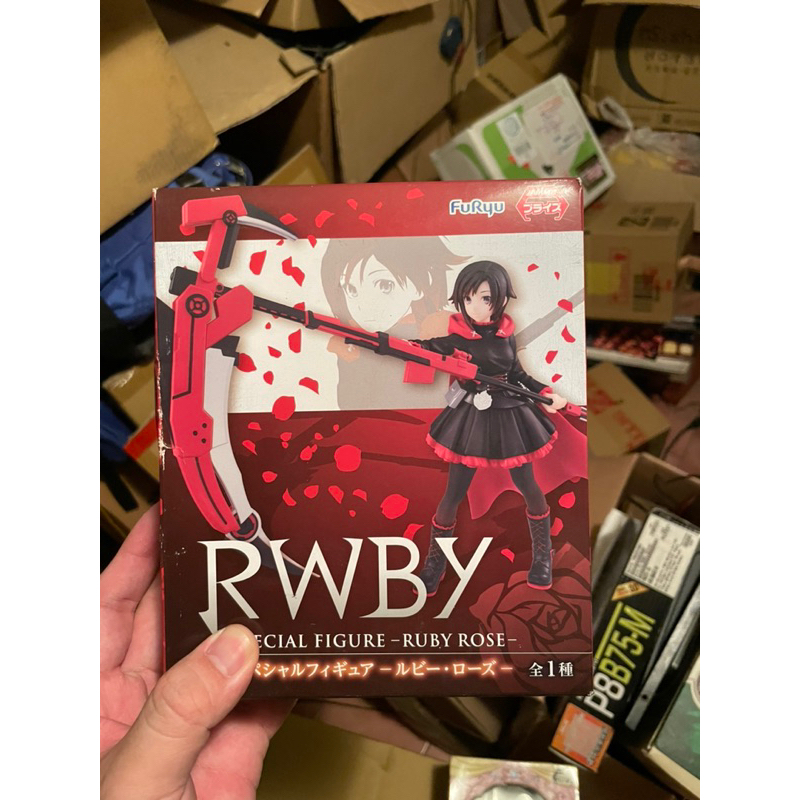 老貨 盒玩 玩偶 pvc 日版 FuRyu 景品 RWBY 露比 紅玉 RUBY ROSE 日本 帶回