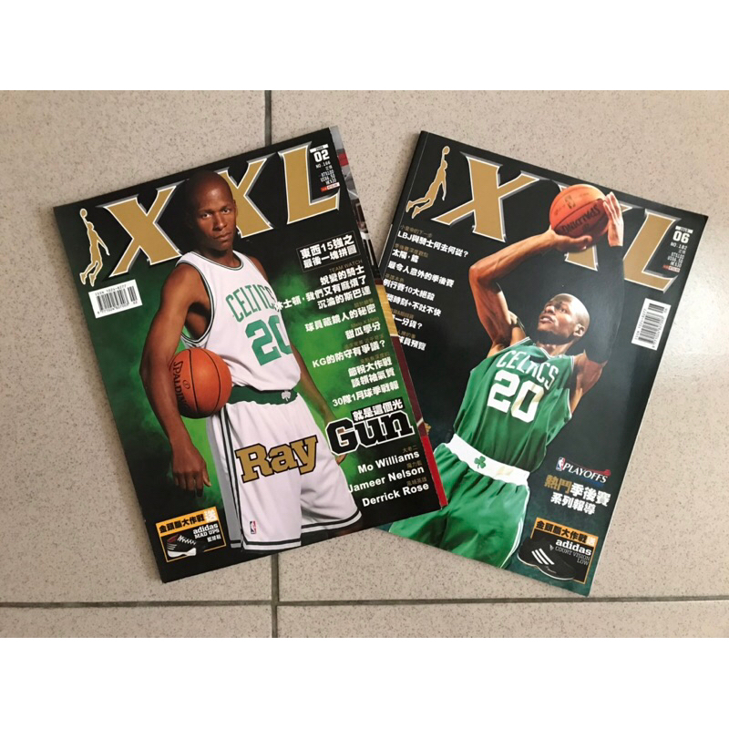 Ray Allen 過季雜誌*2本 + 巨型海報*1張。雷槍 賽爾提克 美國夢幻隊 NBA XXL 美國職籃