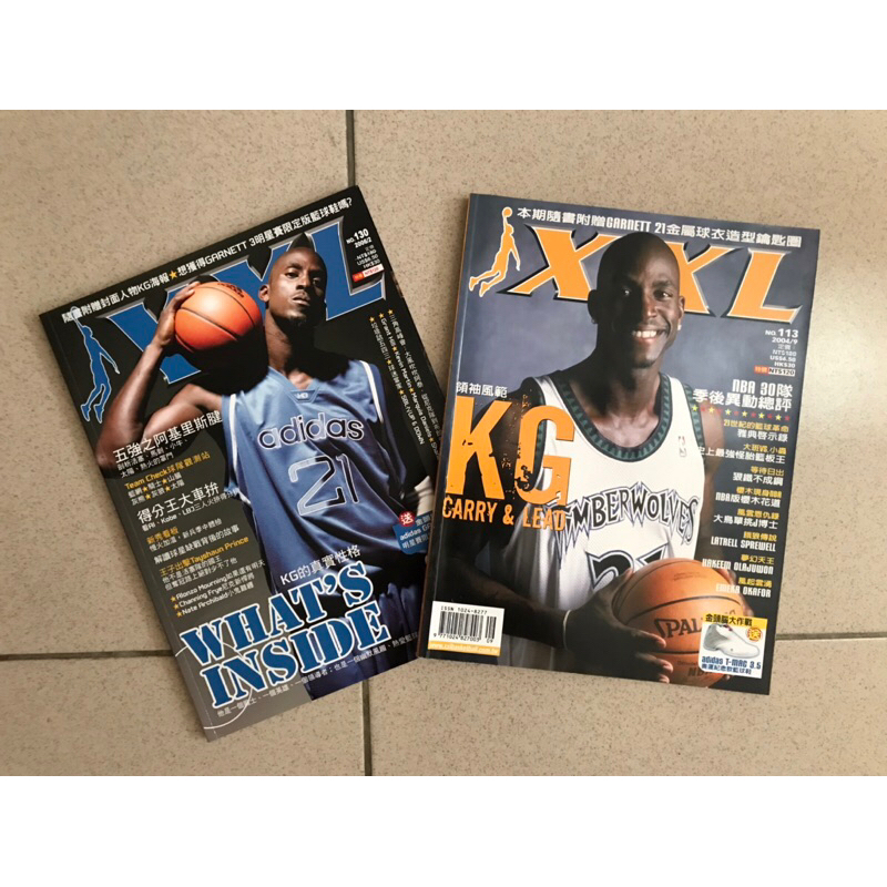 Kevin Garnett 過季雜誌*2本+巨型海報*7張。KG 狼王 Timberwolves 灰狼 NBA XXL