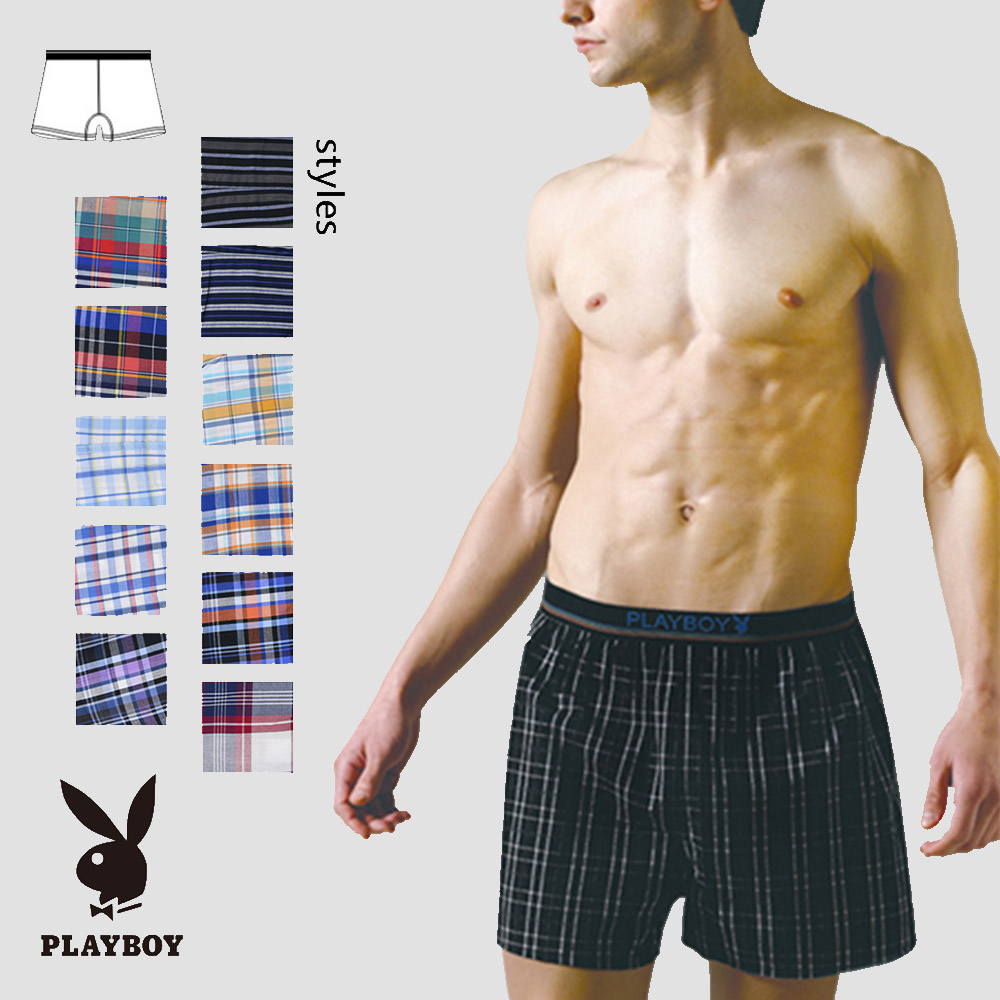 【PLAYBOY】織帶五片式平口褲-SPB214