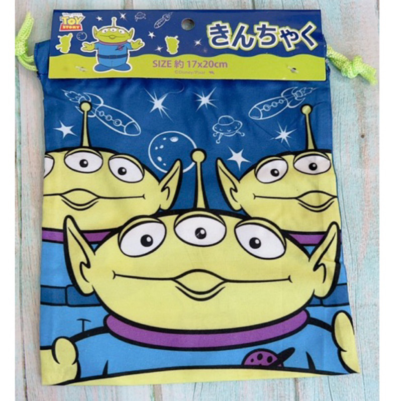 【Flyer的旅行箱】 日本帶回迪士尼正版三眼怪束口袋/收納袋/抽繩袋/萬用袋
