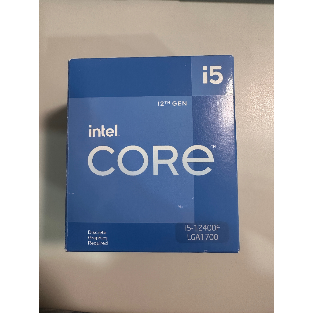 Intel I5-12400F 處理器-9成新盒裝完整（含原廠風扇）
