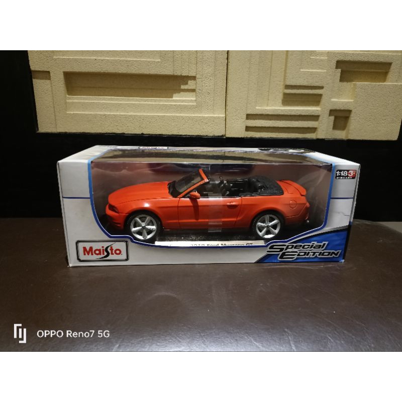 Maisto 二手盒裝 2010 Ford Mustang GT 1/18.
