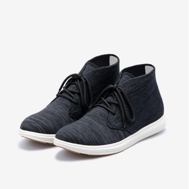 inooknit | (男款)查卡靴 黑灰 | Chukka Boots Gray Black