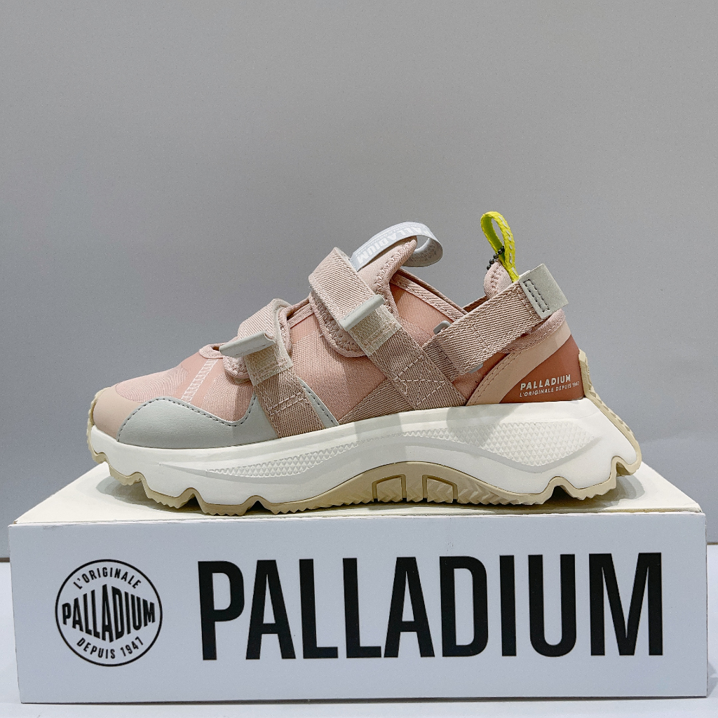 PALLADIUM THUNDER LO STRAP 女生 粉紅 魔鬼氈 後跟可拆式 低筒 休閒鞋 79033-613