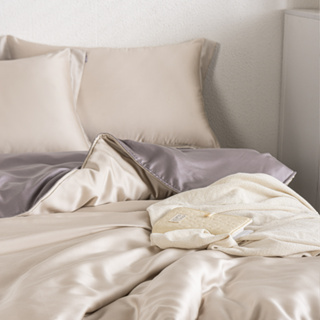 《伯尼寢具》奶蓋可可-素色60支天絲-床包/被套/枕套 | 天絲 被套 被單 床包 床單 被子 棉被