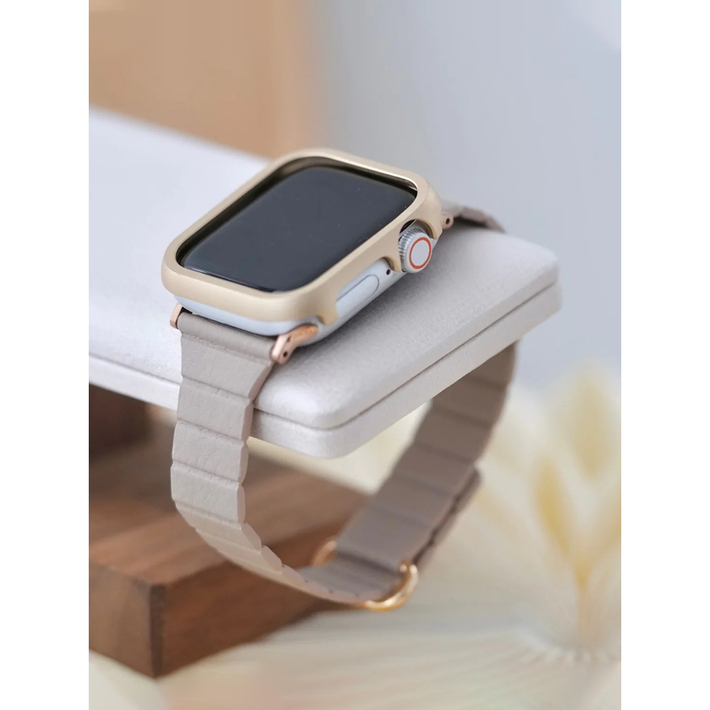 《隔日到貨》適用 APPLE WATCH 小蠻腰穿扣錶帶 磁吸錶帶 S11 SE3 S10 46mm 45mm 女士錶帶