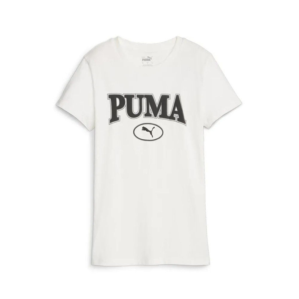 PUMA 短T 基本系列 SQUAD 白 黑LOGO 短袖 T恤 女 67661165