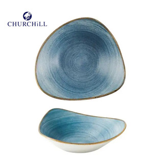英國CHURCHiLL 點藏系列 鈷藍色 18cm三角碗