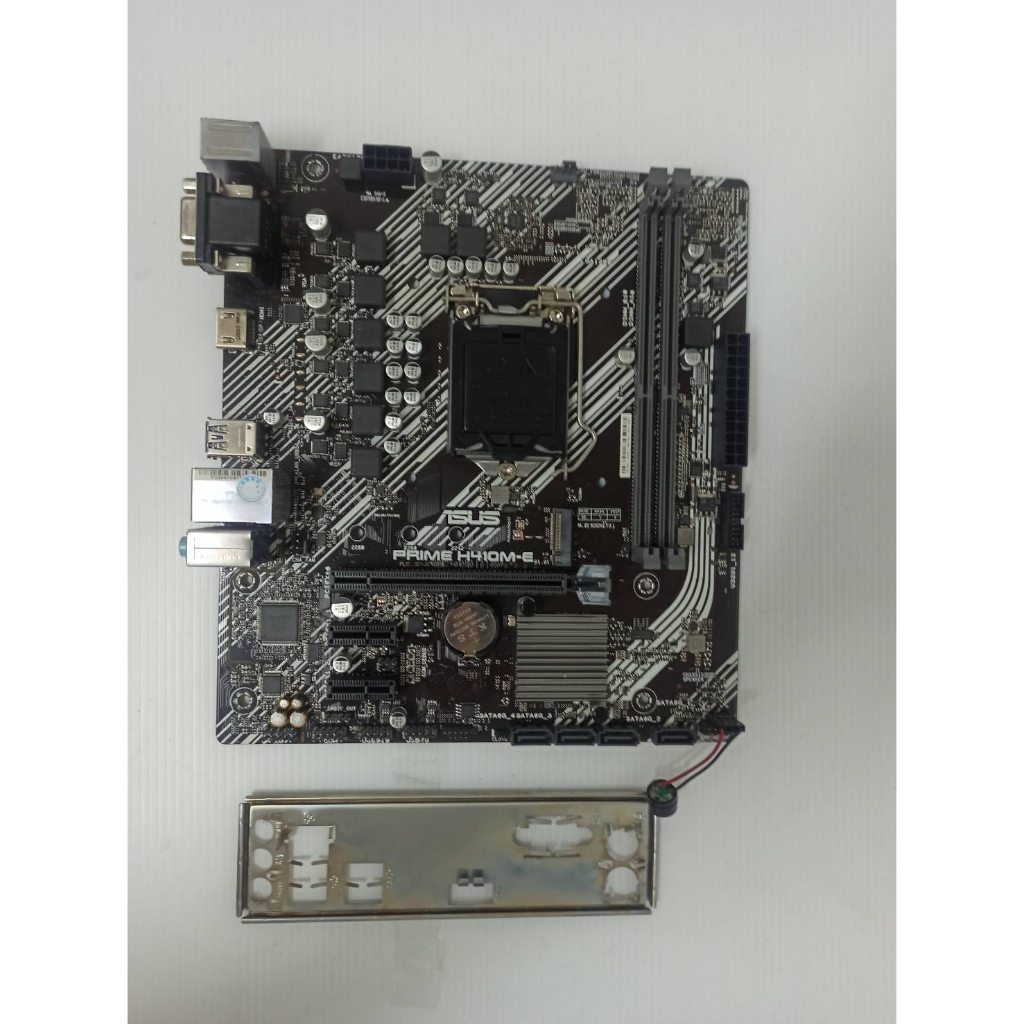 86@華碩 ASUS PRIME H410M-E 十代 DDR4 1200腳位 主機板 附檔板