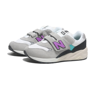 NEW BALANCE 童鞋 NB 580 灰黑紫 魔鬼氈 中童 PV580GR