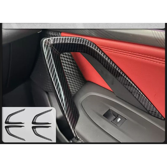 ~歐力斯~寶馬 BMW 23-24年 U11 X1 iX1 內門扶手 內拉手飾條 內扶手飾板 內門飾板 碳纖維紋