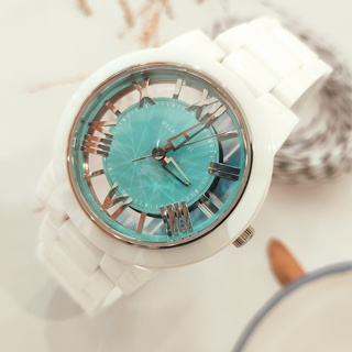 RELAX TIME法柏 鏤空陶瓷腕錶-RT53-9 Diamond 白陶瓷系列