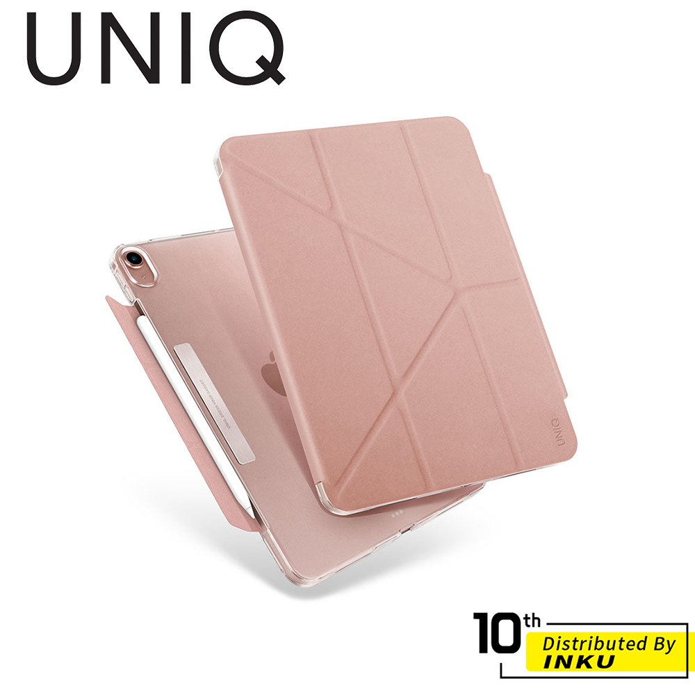 UNIQ Camden iPad mini/Air/Pro11吋 抗菌磁吸設計帶支架多功能極簡透明保護套 保護殼 平板套