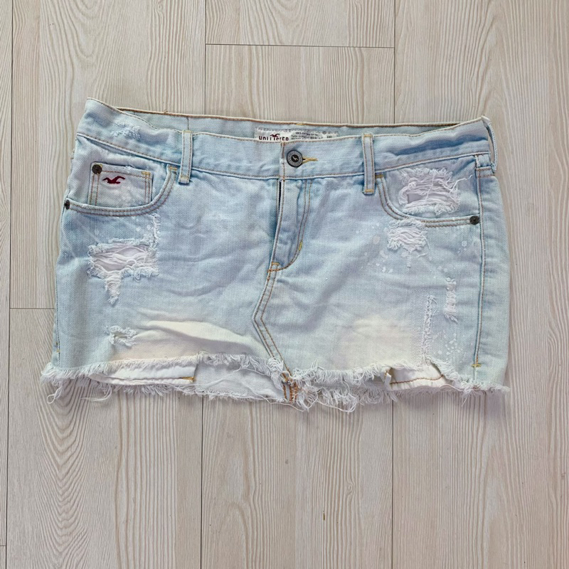 Hollister 牛仔丹寧短裙裙子女裝 牛仔群 denim 美式風格迷你裙鉛筆裙休閒 size 5