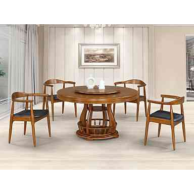 GD-23 北歐現代風 總統椅 深咖啡皮墊 實木餐椅 傢俱工廠特賣 批發價優惠
