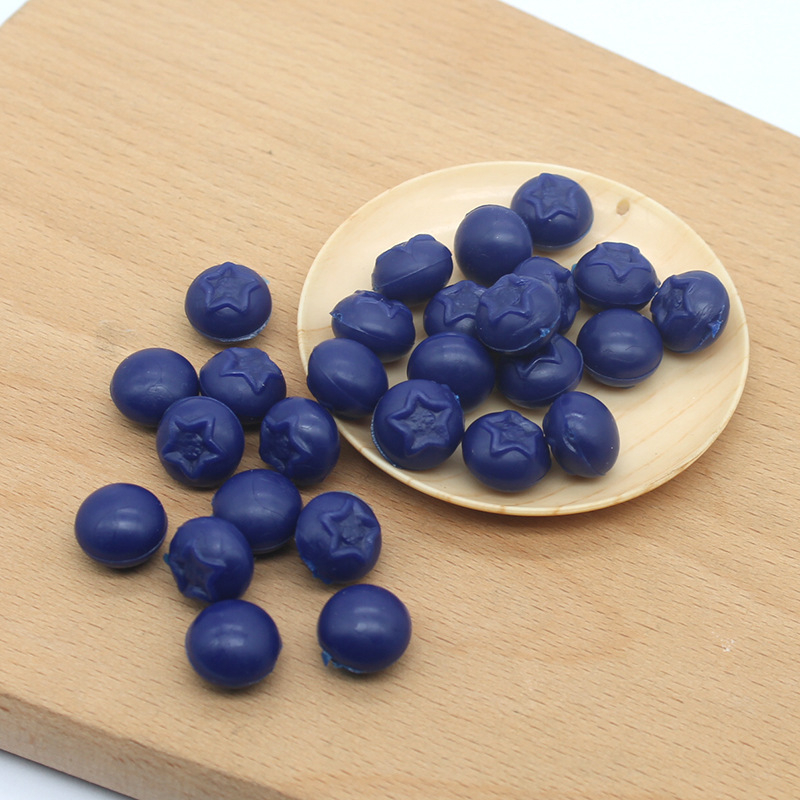 1.2cm迷你仿真藍莓 pvc水果配件 diy食玩夢工廠手機殼奶油膠材料