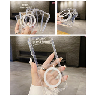 Samsung 三星 galaxy zflip5 zflip4 zflip3 zflip6摺疊手機殼 亞克力 磁吸保護殼