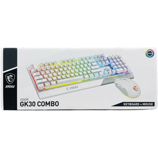 <現貨3C>MSI 微星 Vigor GK30 COMBO TC 電競鍵盤滑鼠組 RGB 電競滑鼠鍵盤 白色 全新未拆封