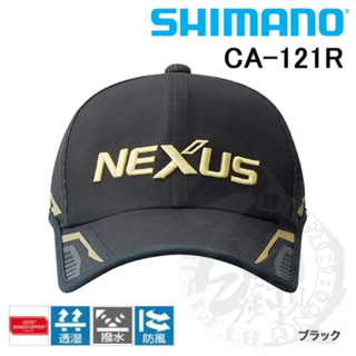 ◎百有釣具◎SHIMANO 釣魚帽 GORE® WINDSTOPPER® CA-121R 高透氣釣魚帽 黑色